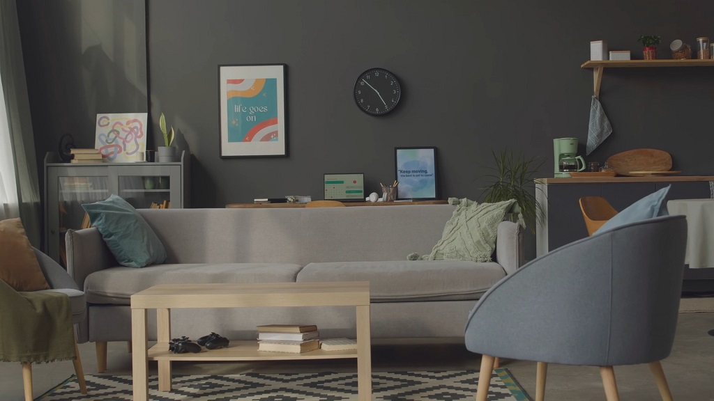 Dnevna soba u neutralnim bojama