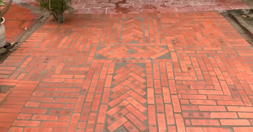 Terasa popločana ciglom